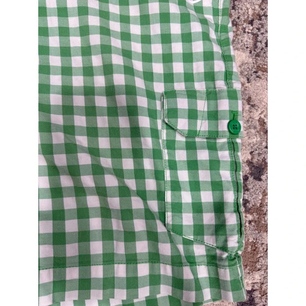 Nike Golf Mens Green Gingham Dri-FIT‎ Cargo Shorts 38 Plaid 452715-317